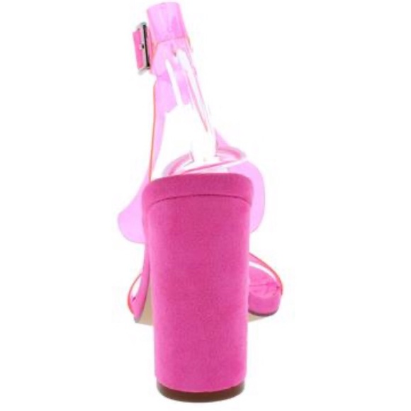 Pink PVC Strap Heels✨✨ - Picture 2 of 4